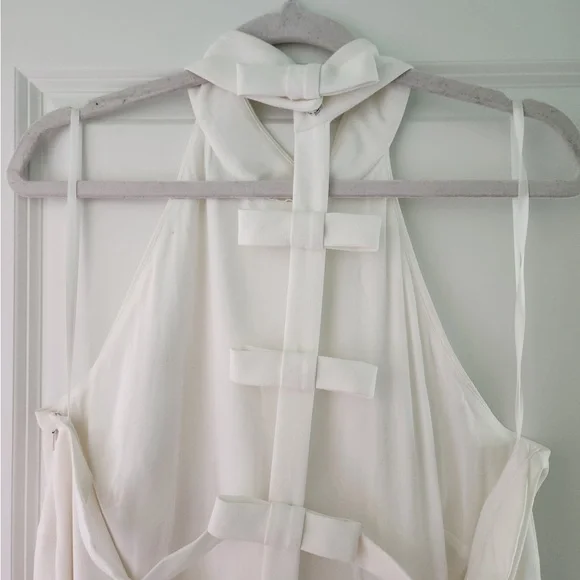 BHLDN White Halter Mini Dress - Picture 3 of 6